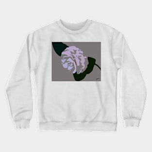 Pink Camellia In Abstract Crewneck Sweatshirt